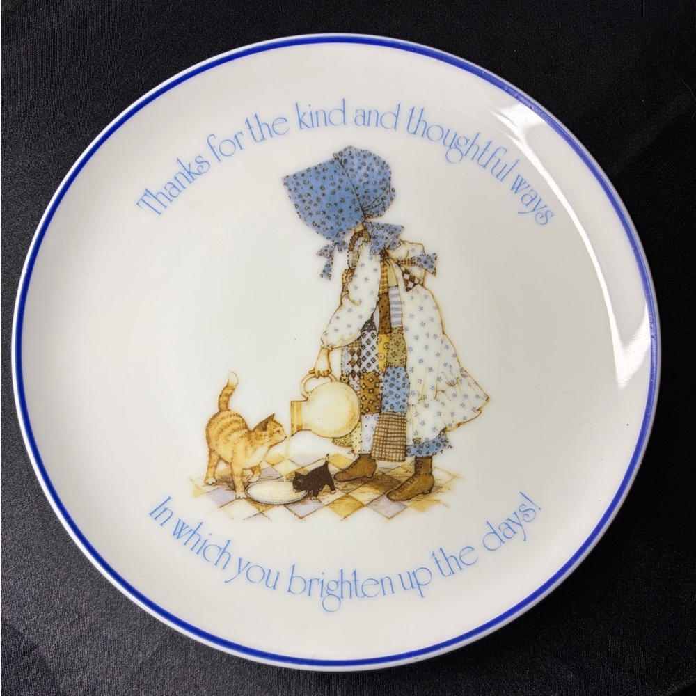 Vintage Holly Hobbie Porcelain Plate 1983